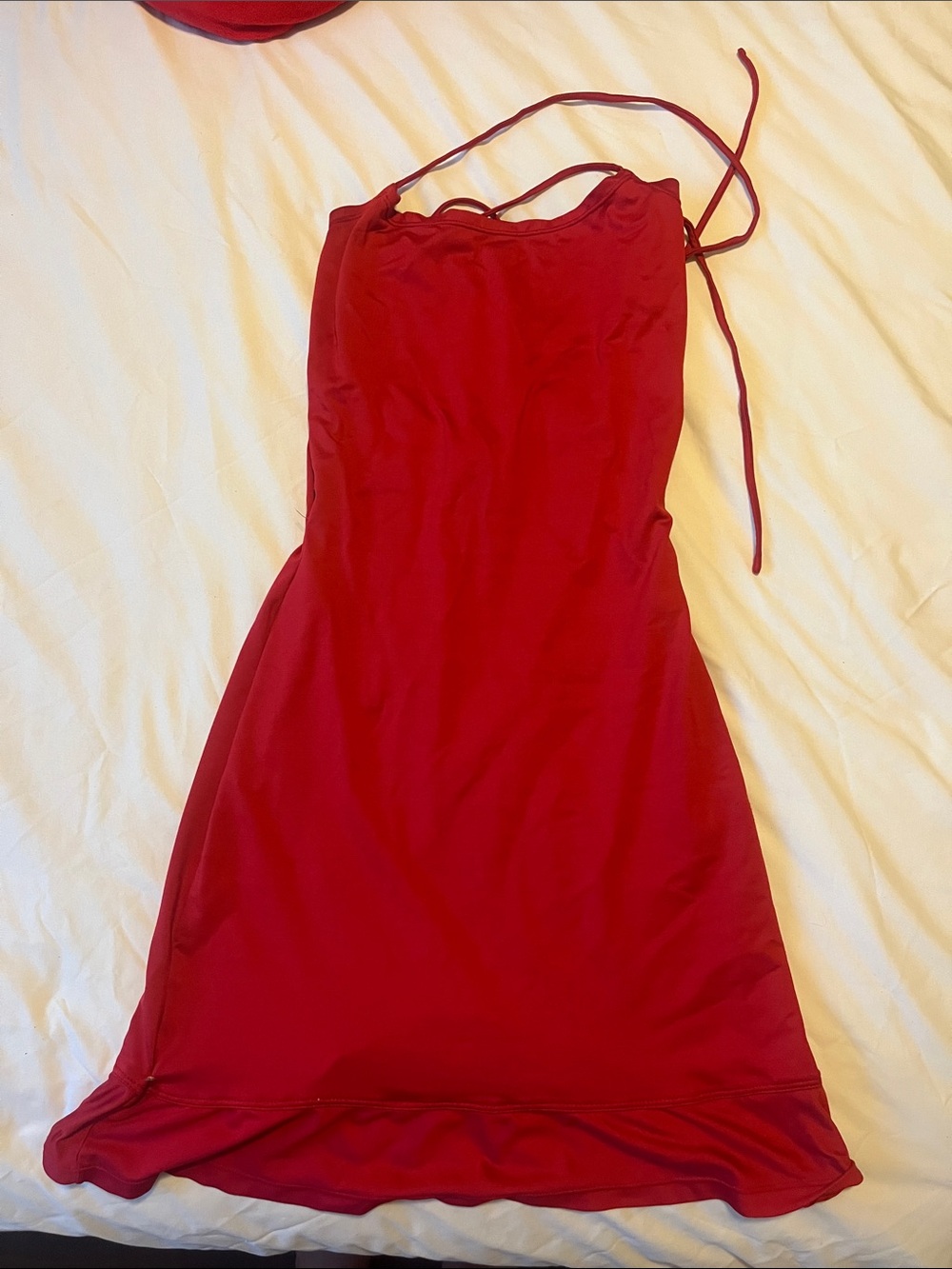 Women's Red Halter Slip - Sleek Layering Chemise